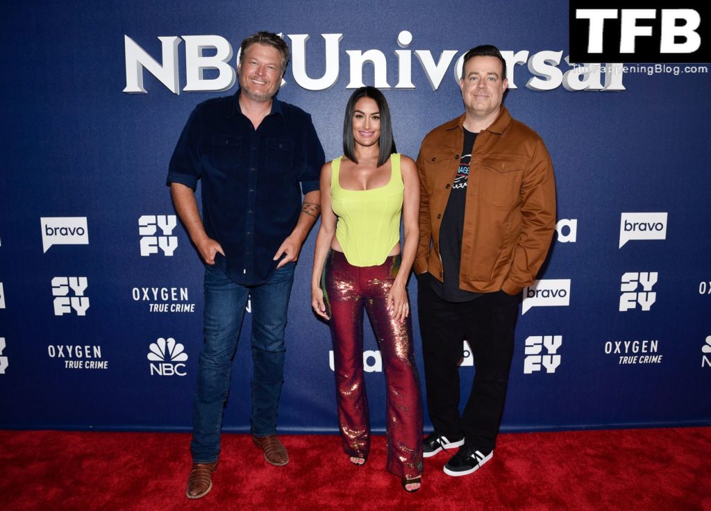 Nikki Bella Sexy The Fappening Blog 17 1024x736 - Nikki Bella Flaunts Her Cleavage at NBCUniversal’s 2022 Upfront Press Junket (21 Photos)
