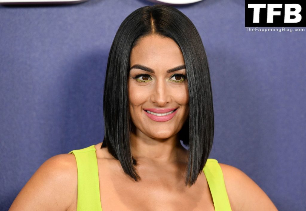 Nikki Bella Sexy The Fappening Blog 2 1024x708 - Nikki Bella Flaunts Her Cleavage at NBCUniversal’s 2022 Upfront Press Junket (21 Photos)