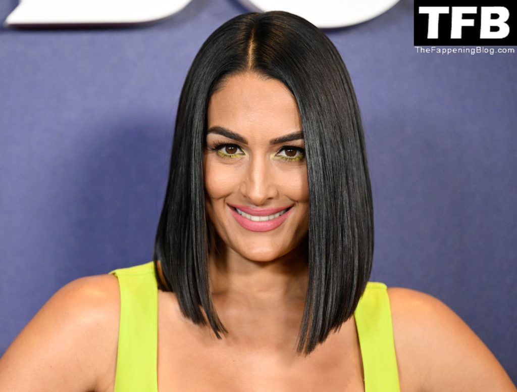 Nikki Bella Sexy The Fappening Blog 4 1024x776 - Nikki Bella Flaunts Her Cleavage at NBCUniversal’s 2022 Upfront Press Junket (21 Photos)