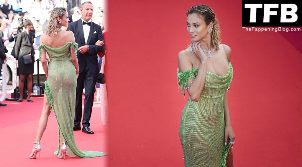 Rose Bertram Sexy Ass in Thong Panties 1 thefappeningblog.com  1024x568 - Rose Bertram Poses in a See-Through Green Dress at the 75th Cannes Film Festival (114 Photos)