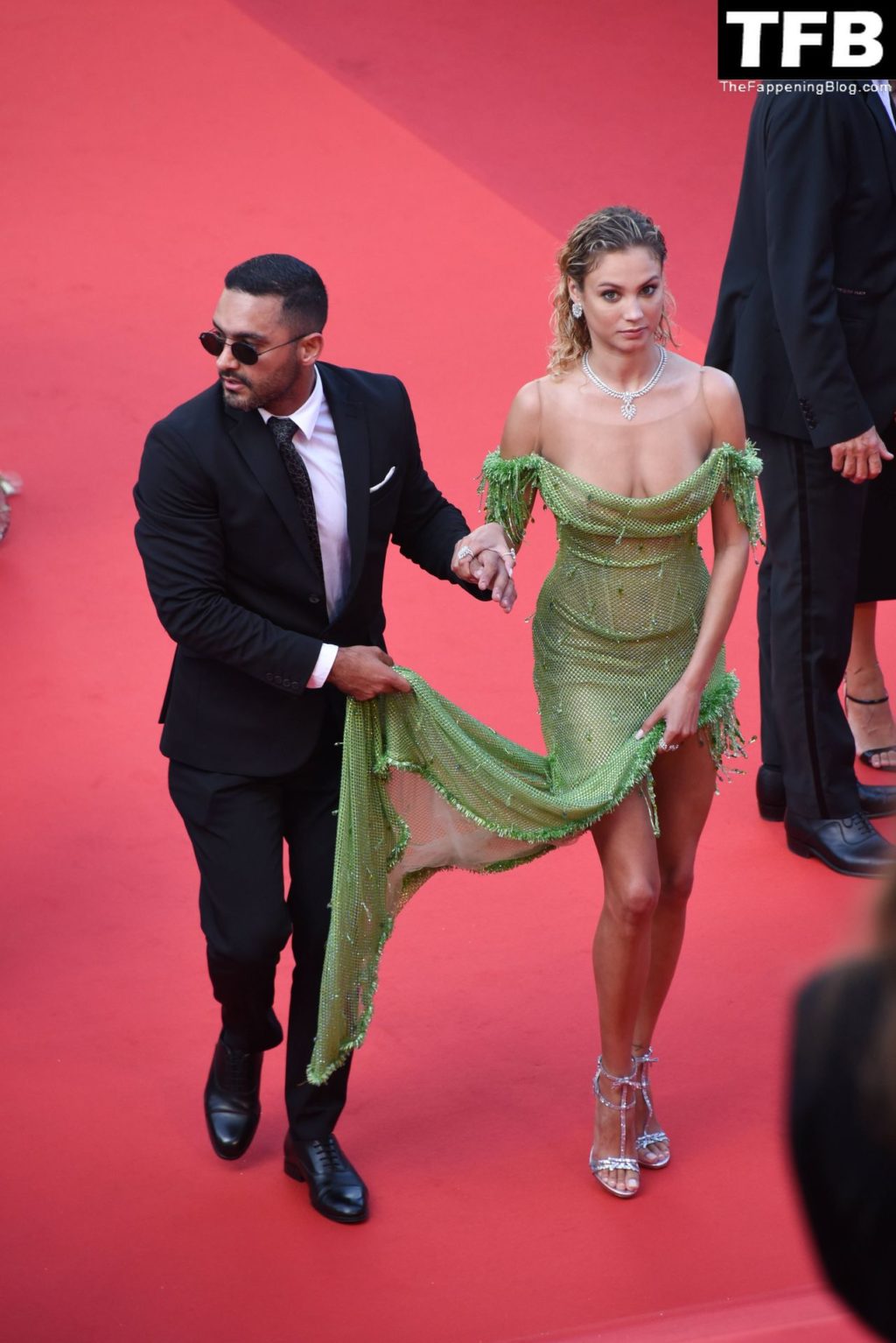 Rose Bertram Sexy The Fappening Blog 111 1024x1534 - Rose Bertram Poses in a See-Through Green Dress at the 75th Cannes Film Festival (114 Photos)