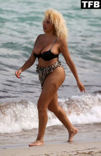 Afida Turner Nude The Fappening Blog 1 1024x1584 323x500 - Afida Turner Flashes Her Nude Boobs in a Bikini in Miami Beach (35 Photos)
