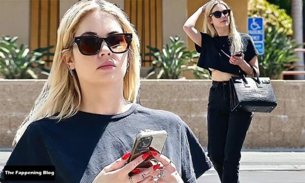 Ashley Benson Sexy Braless Under Boob 1 1 thefappeningblog.com  1024x615 600x360 - Ashley Benson is Seen Braless at Bank of the West in LA (30 Photos)