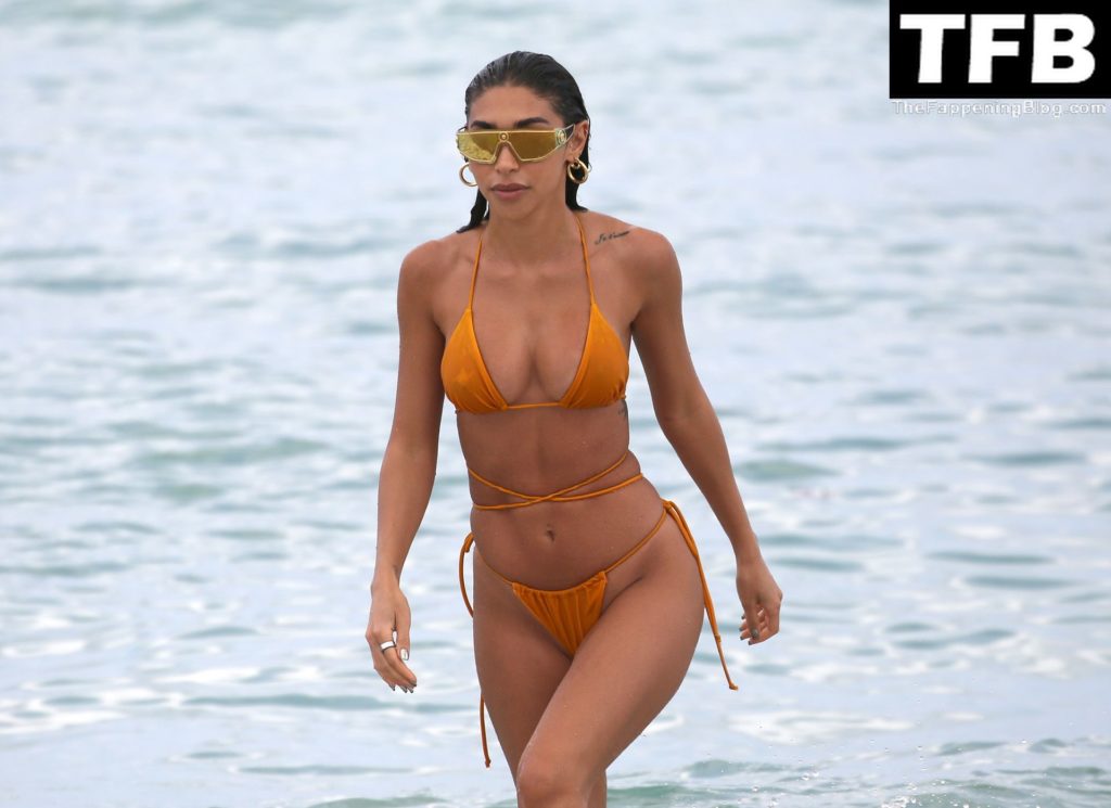 Chantel Jeffries Sexy The Fappening Blog 32 1024x745 - Chantel Jeffries Shows Off Her Beach Body in an Orange Bikini in Miami (46 Photos)