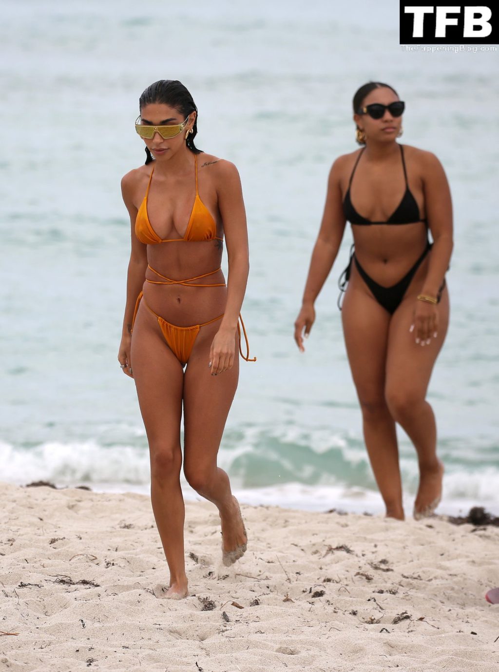Chantel Jeffries Sexy The Fappening Blog 35 1024x1378 - Chantel Jeffries Shows Off Her Beach Body in an Orange Bikini in Miami (46 Photos)