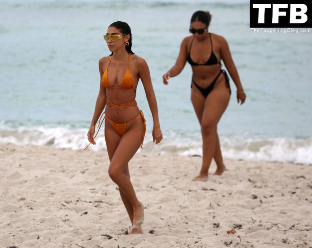 Chantel Jeffries Sexy The Fappening Blog 38 1024x813 - Chantel Jeffries Shows Off Her Beach Body in an Orange Bikini in Miami (46 Photos)