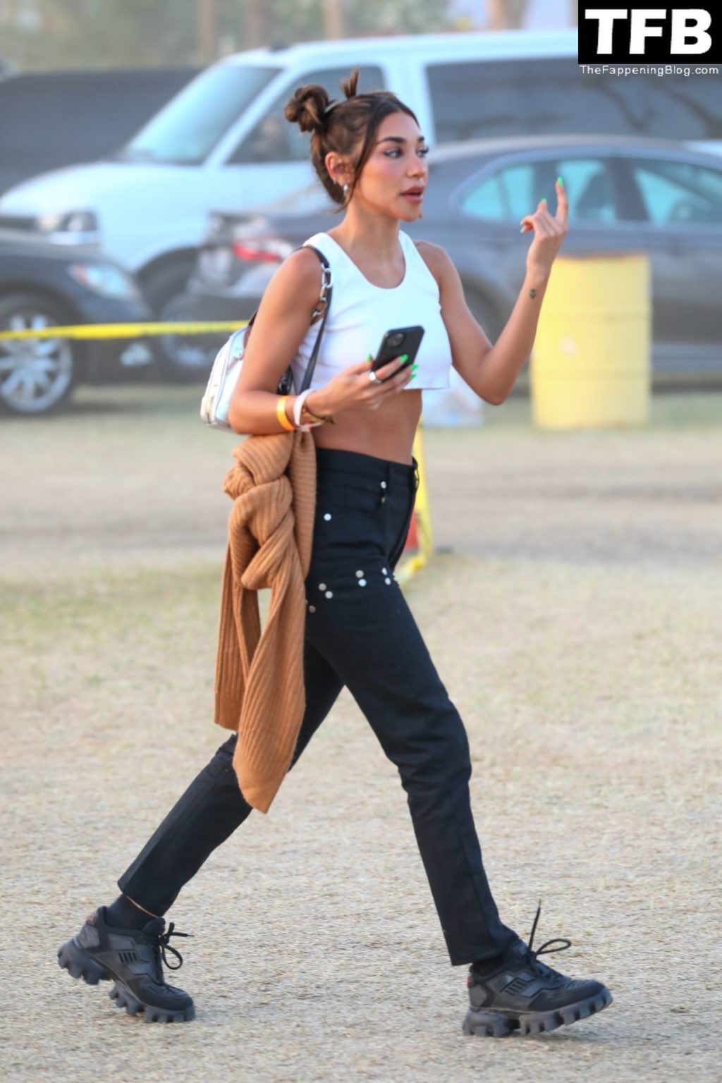 Chantel Jeffries Sexy The Fappening Blog 8 5 1024x1536 - Chantel Jeffries Shows Off Her Pokies & Sexy Waist While Hanging Out at Weekend 2 Day 3 of Coachella (10 Photos)