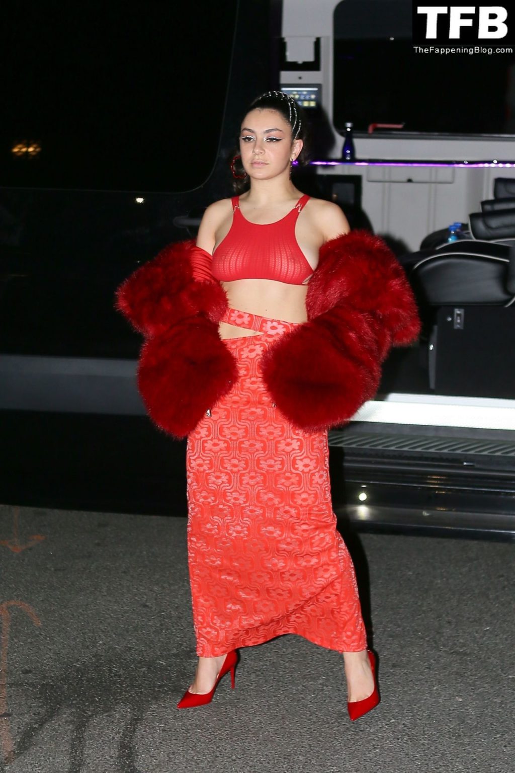 Charli XCX See Through Nude The Fappening Blog 3 1024x1536 - Braless Charli XCX Stuns in All Red Out in NYC (21 Photos)