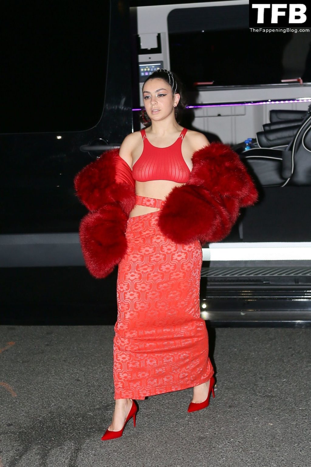 Charli XCX See Through Nude The Fappening Blog 4 1024x1536 - Braless Charli XCX Stuns in All Red Out in NYC (21 Photos)