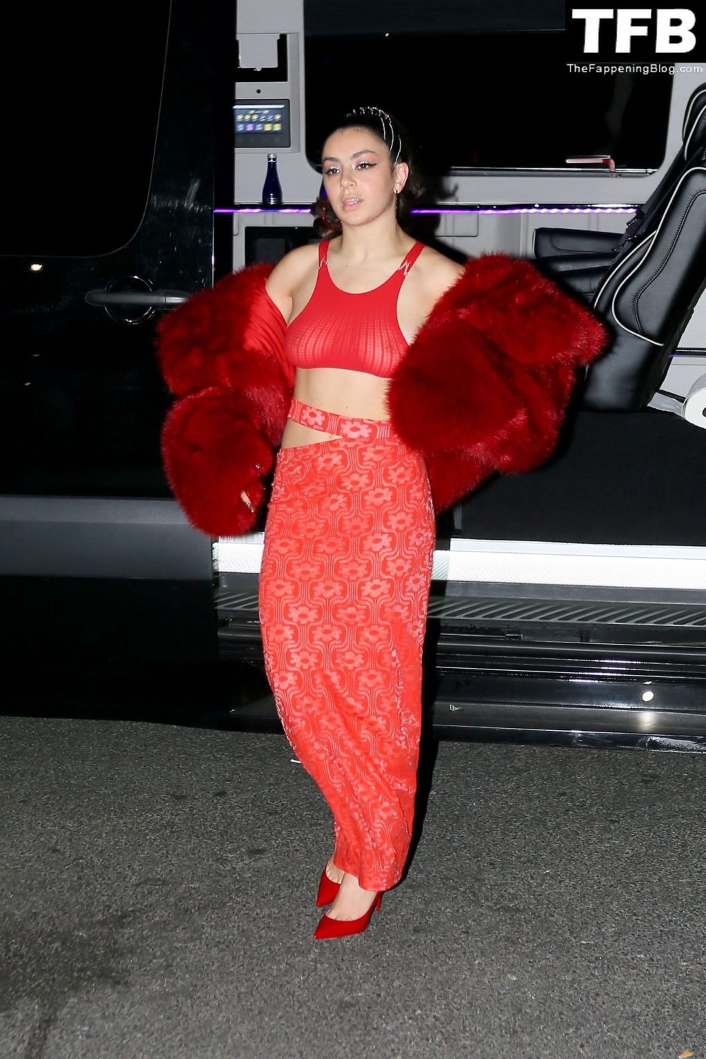 Charli XCX See Through Nude The Fappening Blog 5 1024x1536 - Braless Charli XCX Stuns in All Red Out in NYC (21 Photos)