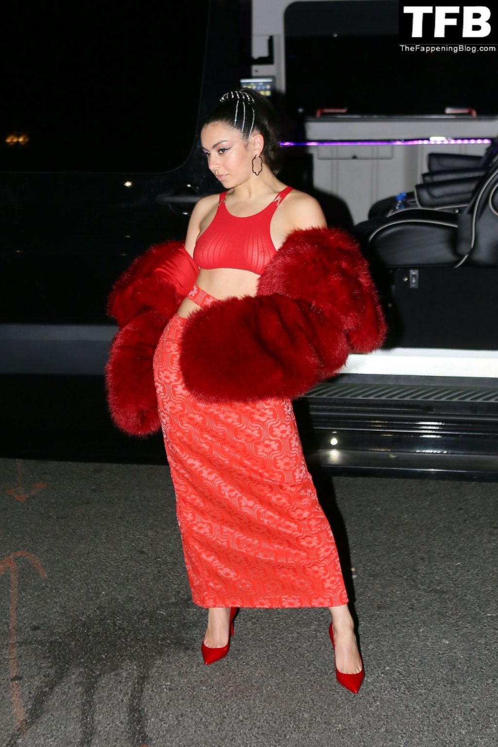 Charli XCX See Through Nude The Fappening Blog 6 1024x1536 - Braless Charli XCX Stuns in All Red Out in NYC (21 Photos)