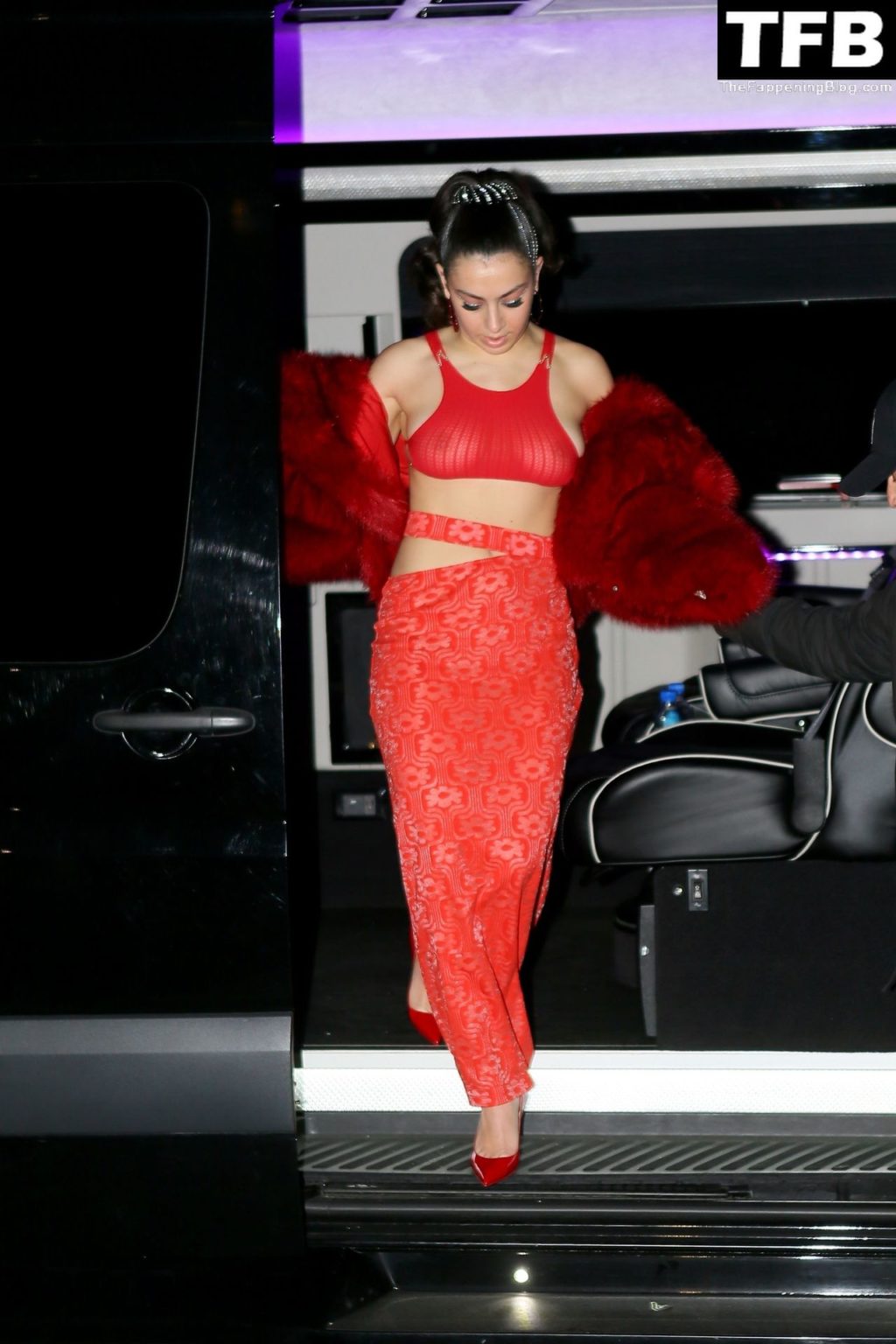 Charli XCX See Through Nude The Fappening Blog 8 1024x1536 - Braless Charli XCX Stuns in All Red Out in NYC (21 Photos)