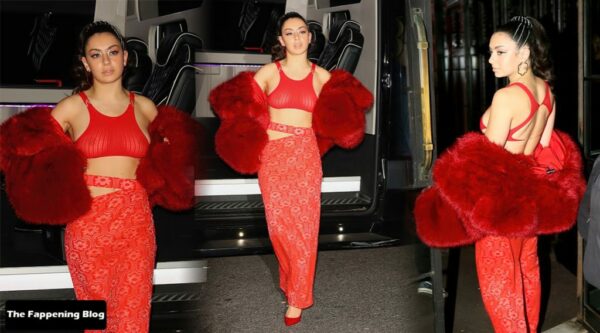 Charli XCX Sexy Braless Breasts 1 thefappeningblog.com  1024x568 600x333 - Braless Charli XCX Stuns in All Red Out in NYC (21 Photos)