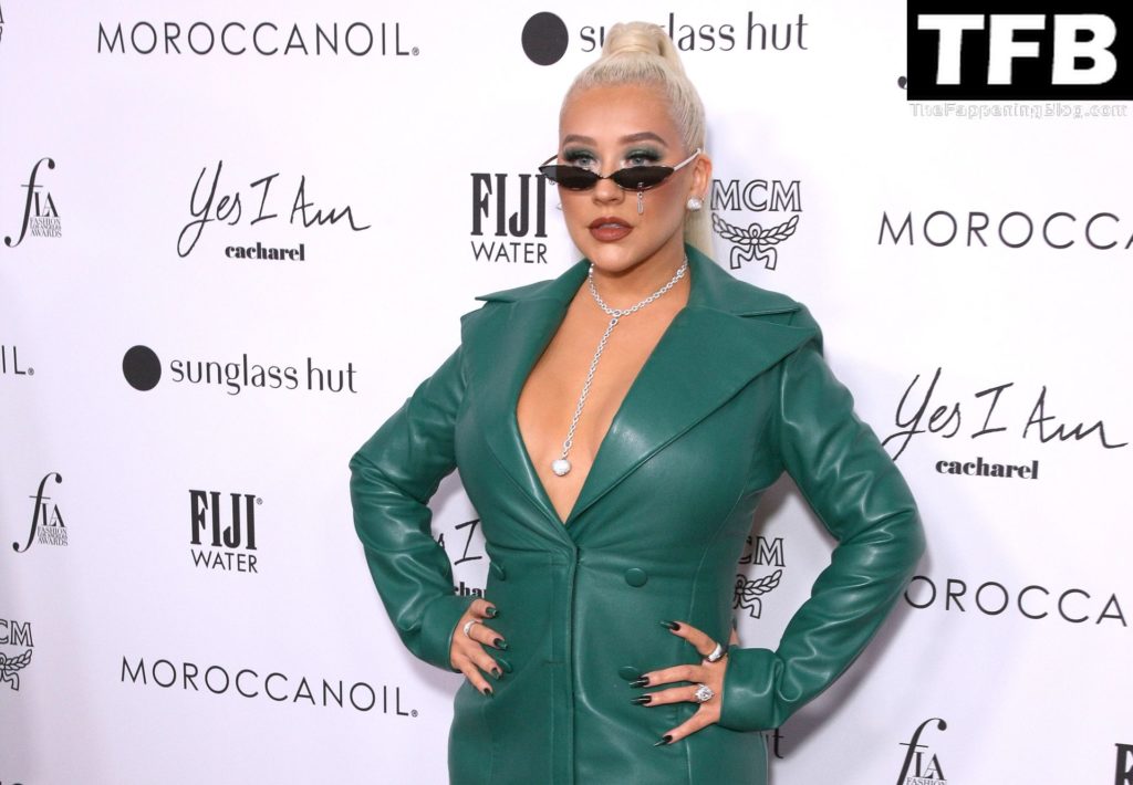 Christina Aguilera Sexy The Fappening Blog 22 1024x710 - Christina Aguilera Flaunts Her Sexy Breasts at The Daily Front Row’s 6th Annual Fashion Los Angeles Awards (87 Photos)