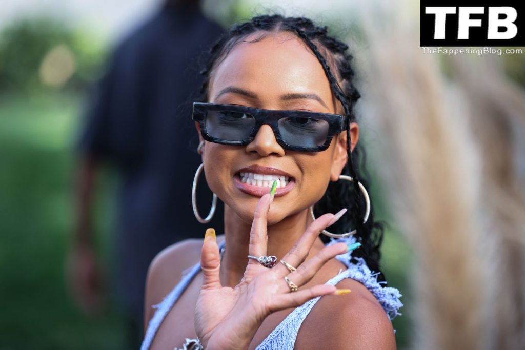 Karrueche Tran See Through Nudity The Fappening Blog 49 1024x683 - Karrueche Tran Shows Her Nude Tits as She Steps Out at Revolve Fest During Coachella (82 Photos)