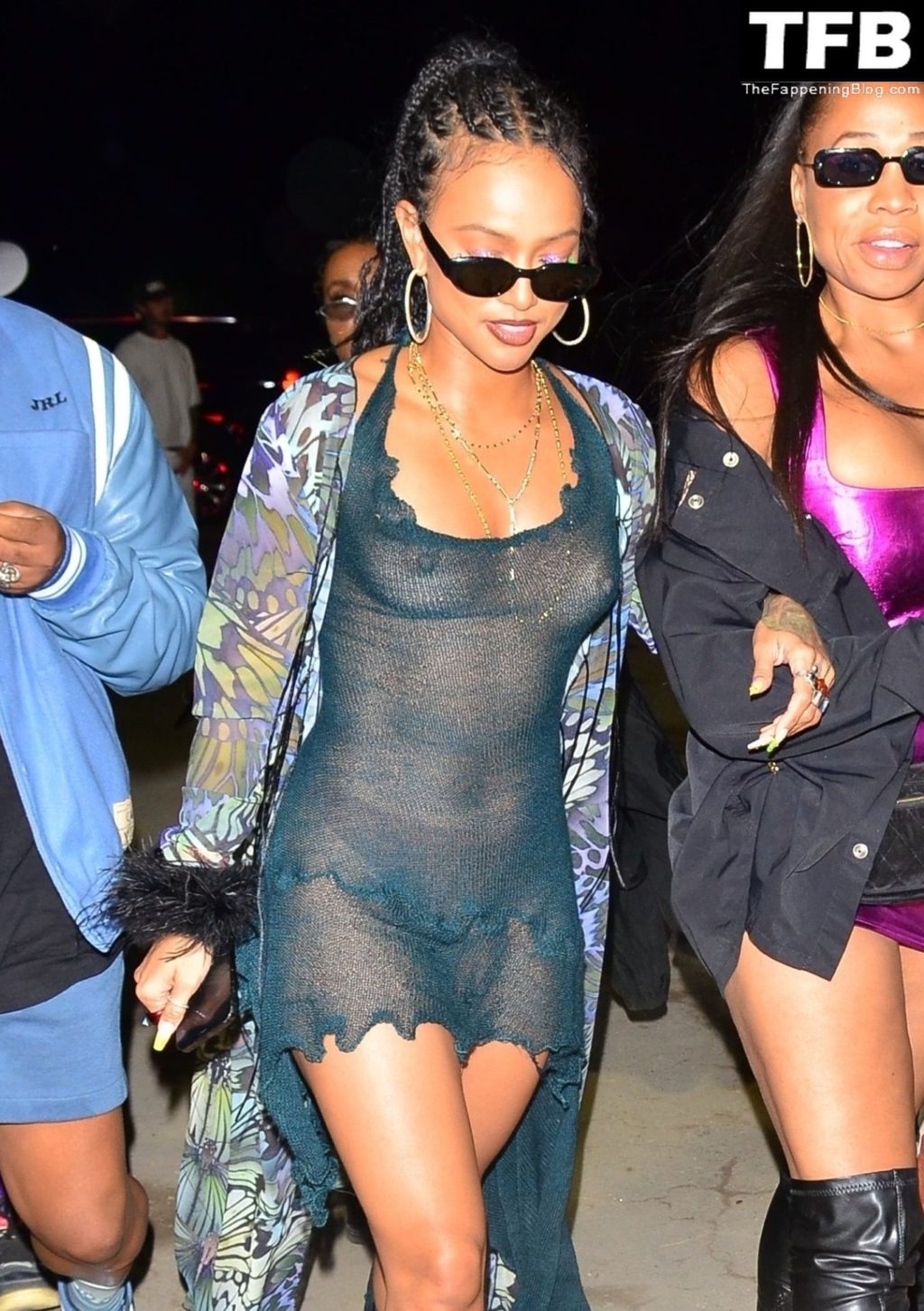 Karrueche Tran Sexy Nipples 1 thefappeningblog.com  1024x1453 - Karrueche Tran Goes Almost Nude in a See-Through Outfit (56 Photos)