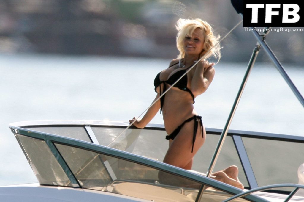 Pamela Anderson Topless Sexy The Fappening Blog 34 1024x679 - Pamela Anderson Poses Topless and in a Bikini on a Boat in Cannes (55 Photos)