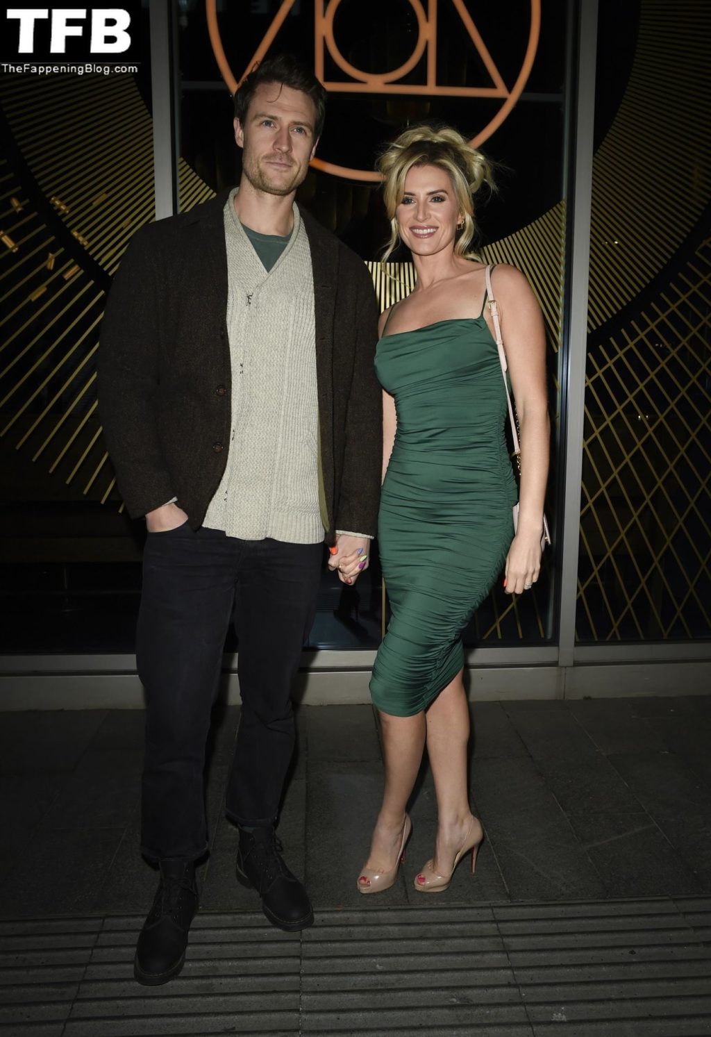 Sarah Jayne Dunn Sexy The Fappening Blog 7 1024x1493 - Sarah Jayne Dunn Looks Hot in a Green Dress Arriving at the Re-Launch of The Alchemist in Spinningfields (26 Photos)