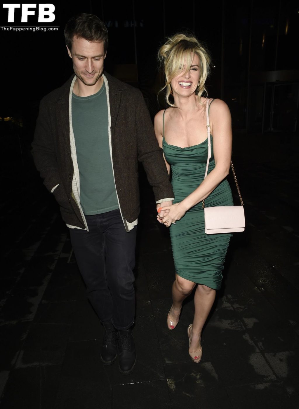 Sarah Jayne Dunn Sexy The Fappening Blog 8 1024x1401 - Sarah Jayne Dunn Looks Hot in a Green Dress Arriving at the Re-Launch of The Alchemist in Spinningfields (26 Photos)