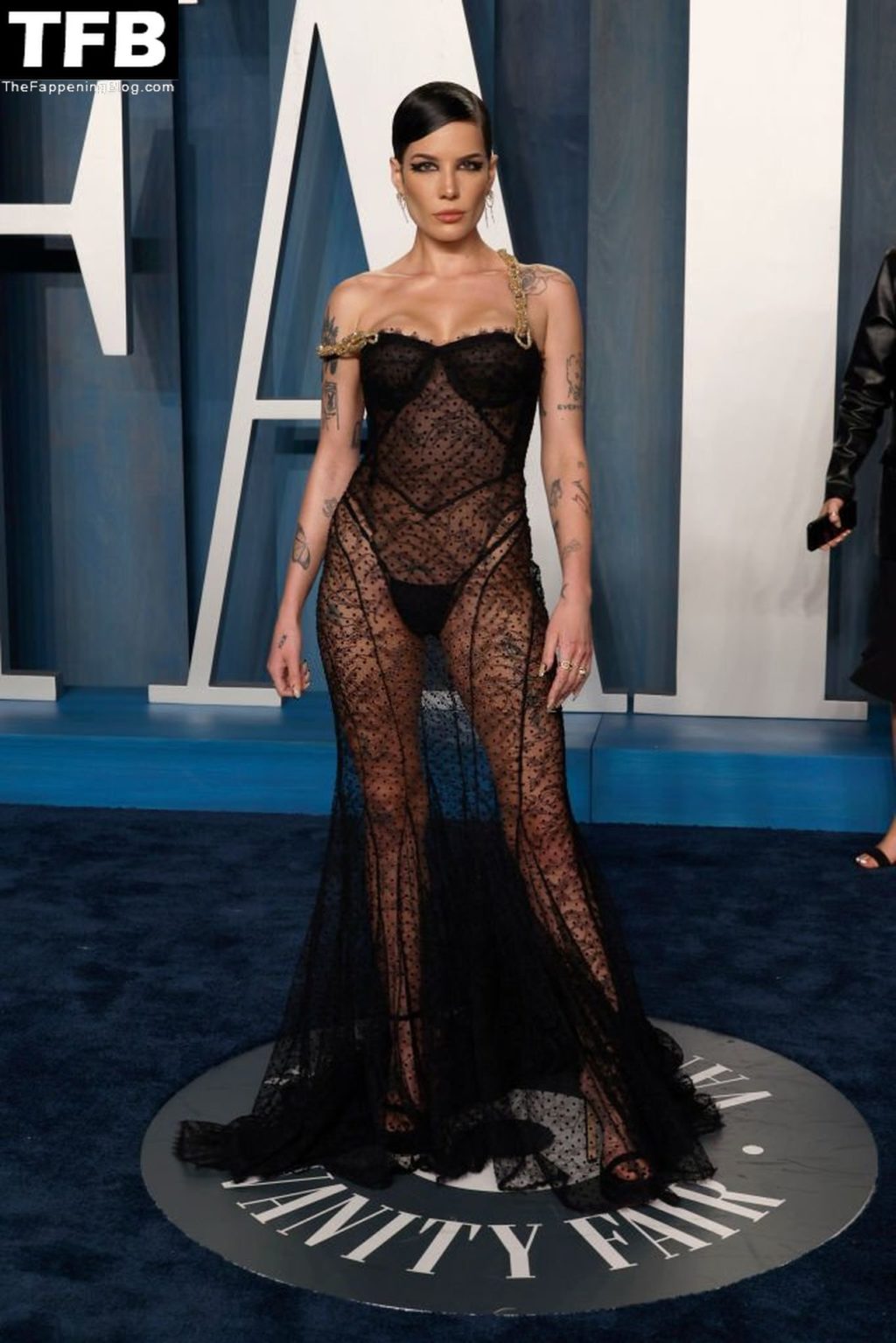 Halsey Sexy The Fappening Blog 1 2 1024x1535 - Halsey Looks Hot in a See-Through Dress at the 2022 Vanity Fair Oscar Party (11 Photos)