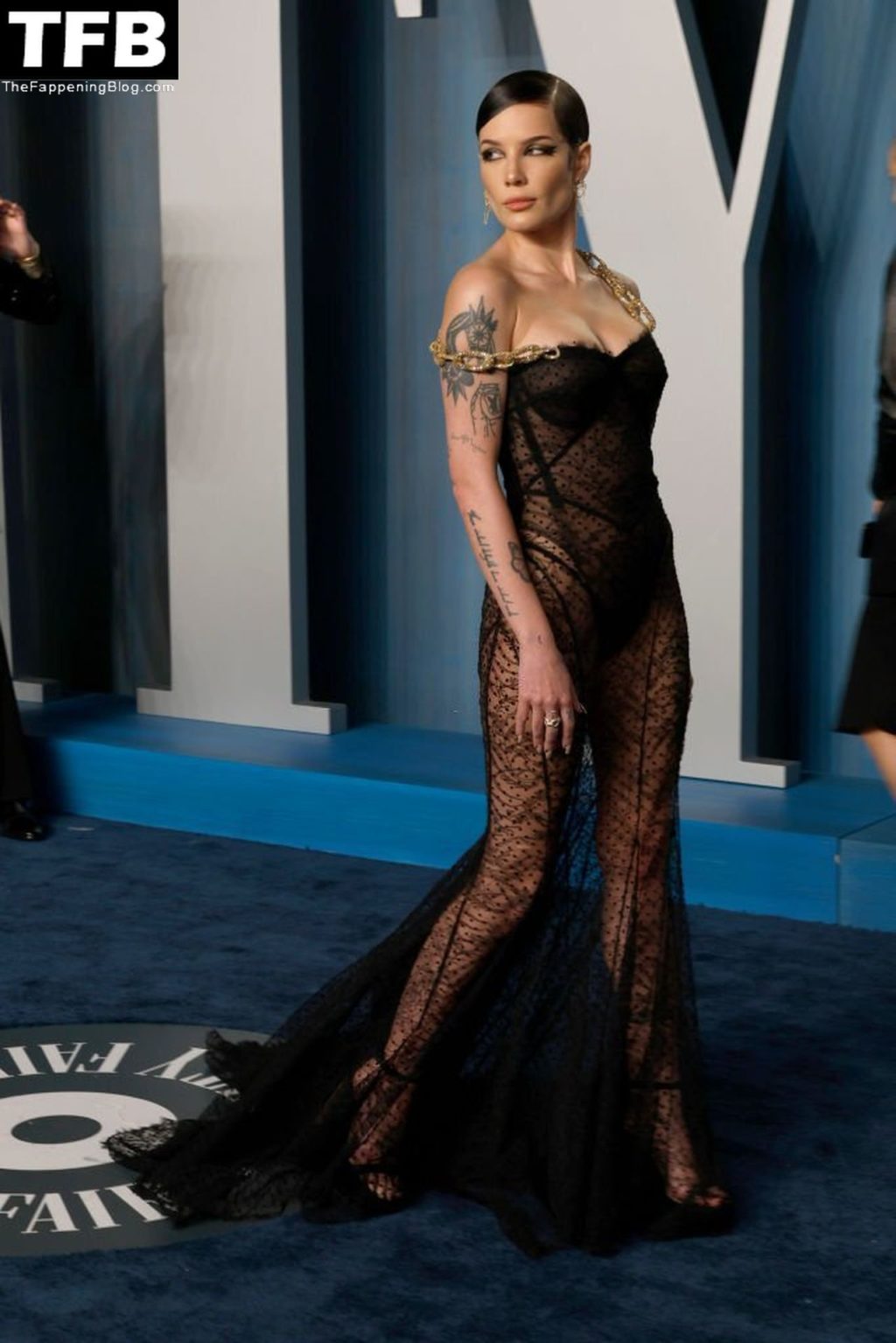 Halsey Sexy The Fappening Blog 2 2 1024x1535 - Halsey Looks Hot in a See-Through Dress at the 2022 Vanity Fair Oscar Party (11 Photos)