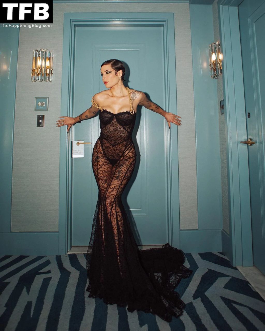 Halsey Sexy The Fappening Blog 8 2 1024x1279 - Halsey Looks Hot in a See-Through Dress at the 2022 Vanity Fair Oscar Party (11 Photos)