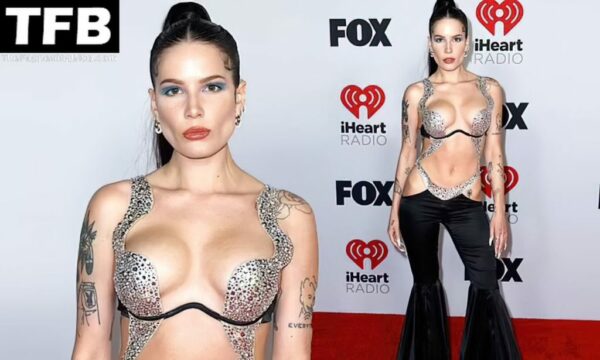 Halsey TFB 1 1024x615 600x360 - Halsey Flaunts Her Sexy Tits at the iHeartRadio Music Awards (65 Photos)