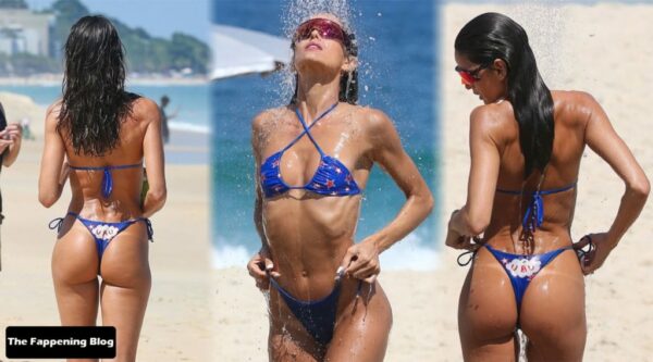 Izabel Goulart Fantastic Ass 1 thefappeningblog.com  1024x568 600x333 - Izabel Goulart Cools Off After a Busy Afternoon Posing on the Beach (55 Photos)