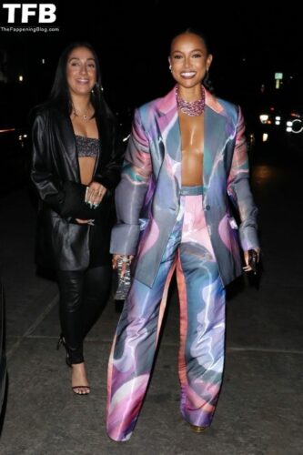Karrueche Tran Sexy Fappening Blog 20 1024x1536 333x500 - Karrueche Tran is Seen Braless Exiting Musso & Frank After Attending a Private Event (20 Photos)