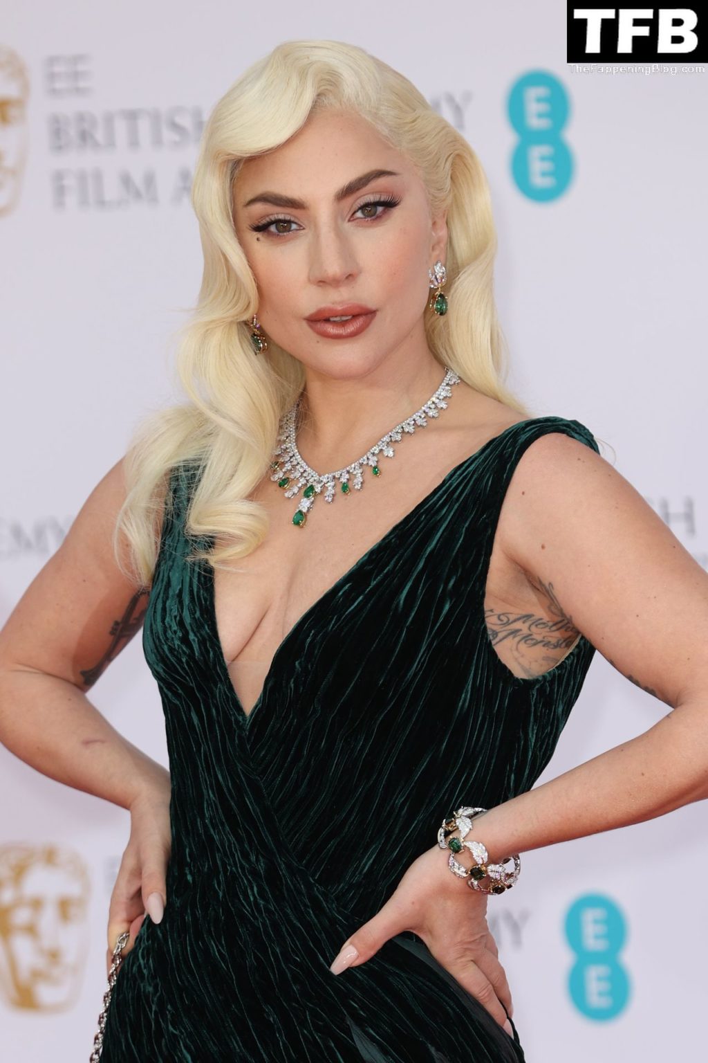 Lady Gaga Sexy The Fappening Blog 17 1024x1536 - Lady Gaga Flaunts Her Tits at the EE 75th British Academy Film Awards in London (43 Photos)