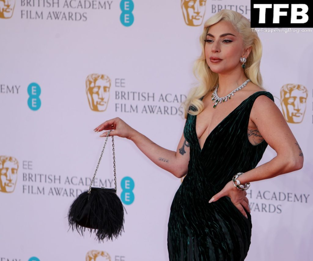 Lady Gaga Sexy The Fappening Blog 20 1024x855 - Lady Gaga Flaunts Her Tits at the EE 75th British Academy Film Awards in London (43 Photos)
