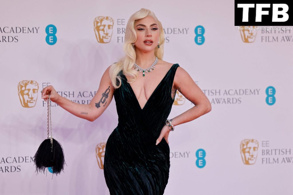 Lady Gaga Sexy The Fappening Blog 37 1024x683 - Lady Gaga Flaunts Her Tits at the EE 75th British Academy Film Awards in London (43 Photos)
