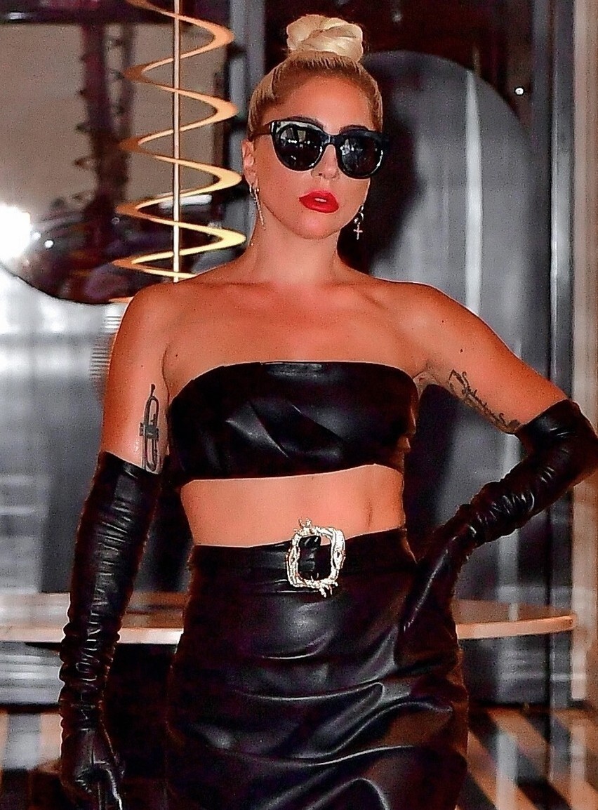 Lady Gaga in Leather leaving hotel in New York City 8 - Lady Gaga Sexy at Enigma Show (36 Photos and Video)