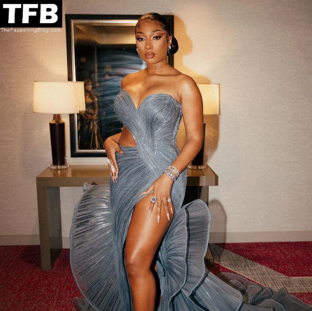 Megan Thee Stallion Sexy The Fappening Blog 3 1 1024x1023 - Megan Thee Stallion Displays Her Sexy Legs & Boobs at the 94th Annual Academy Awards (7 Photos)