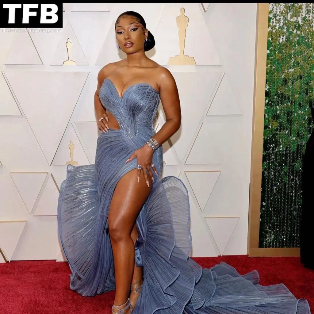 Megan Thee Stallion Sexy The Fappening Blog 6 1 1024x1024 - Megan Thee Stallion Displays Her Sexy Legs & Boobs at the 94th Annual Academy Awards (7 Photos)