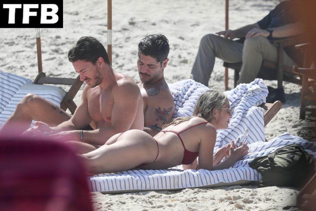 Melissa Cohen Sexy The Fappening Blog 13 1024x683 - Melissa Cohen Looks Fit and Fabulous in a Tiny Red Bikini as She Relaxes in Rio de Janeiro (32 Photos)