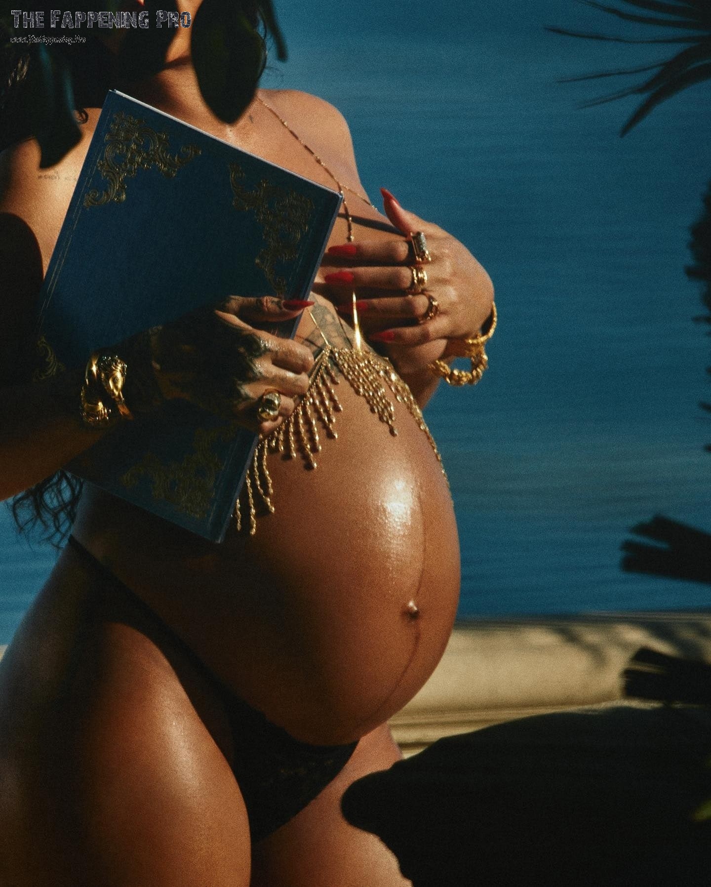 Rihanna Pregnant Topless TheFappening.Pro 4 - Rihanna Topless Pregnant (7 Photos)