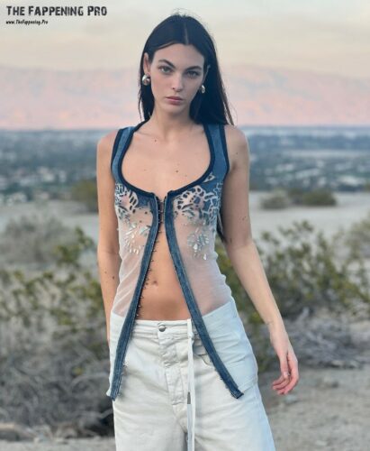Vittoria Ceretti Tits TheFappening.Pro 1 411x500 - Vittoria Ceretti See Through At Coachella (5 Photos)