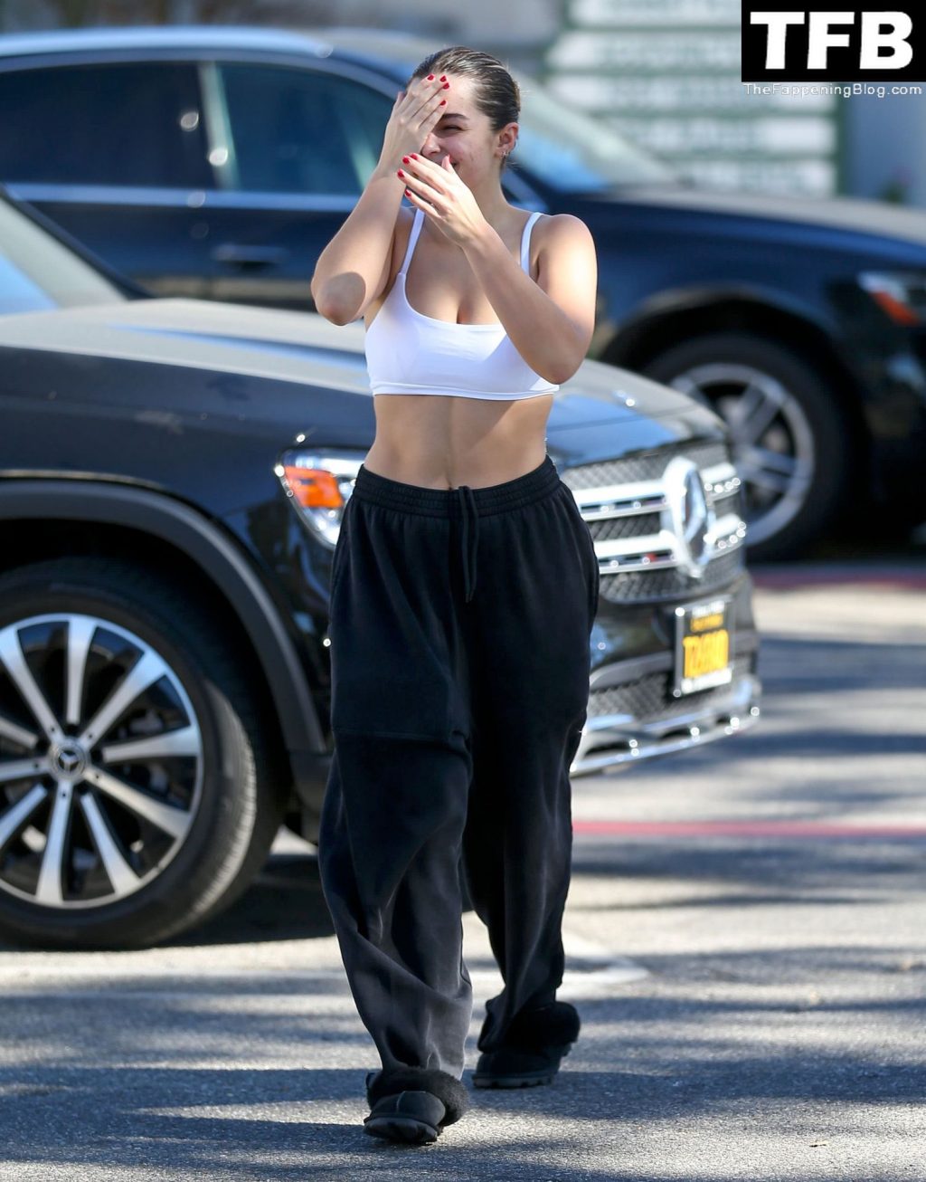 Addison Rae Sexy Boobs 19 thefappeningblog.com  1024x1306 - Addison Rae Flaunts Her Sexy Tits in a Sports Bra in WeHo (21 Photos)