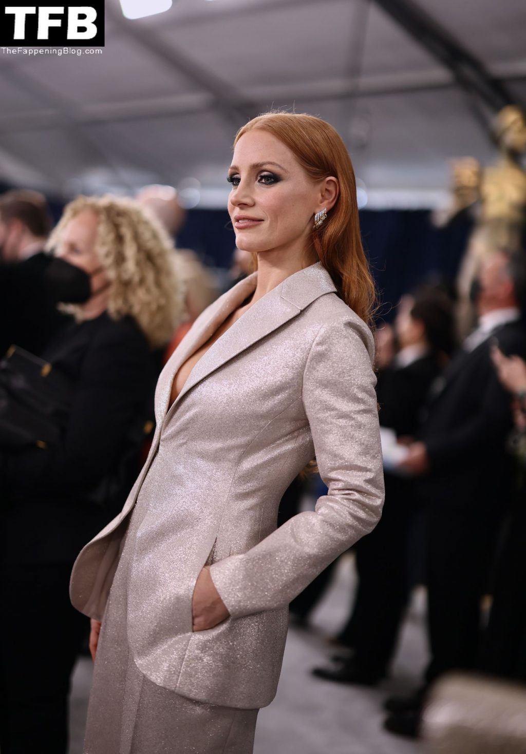 Jessica Chastain Sexy The Fappening Blog 6 1024x1469 - Jessica Chastain Displays Her Cleavage at the 28th Annual Screen Actors Guild Awards (157 Photos)