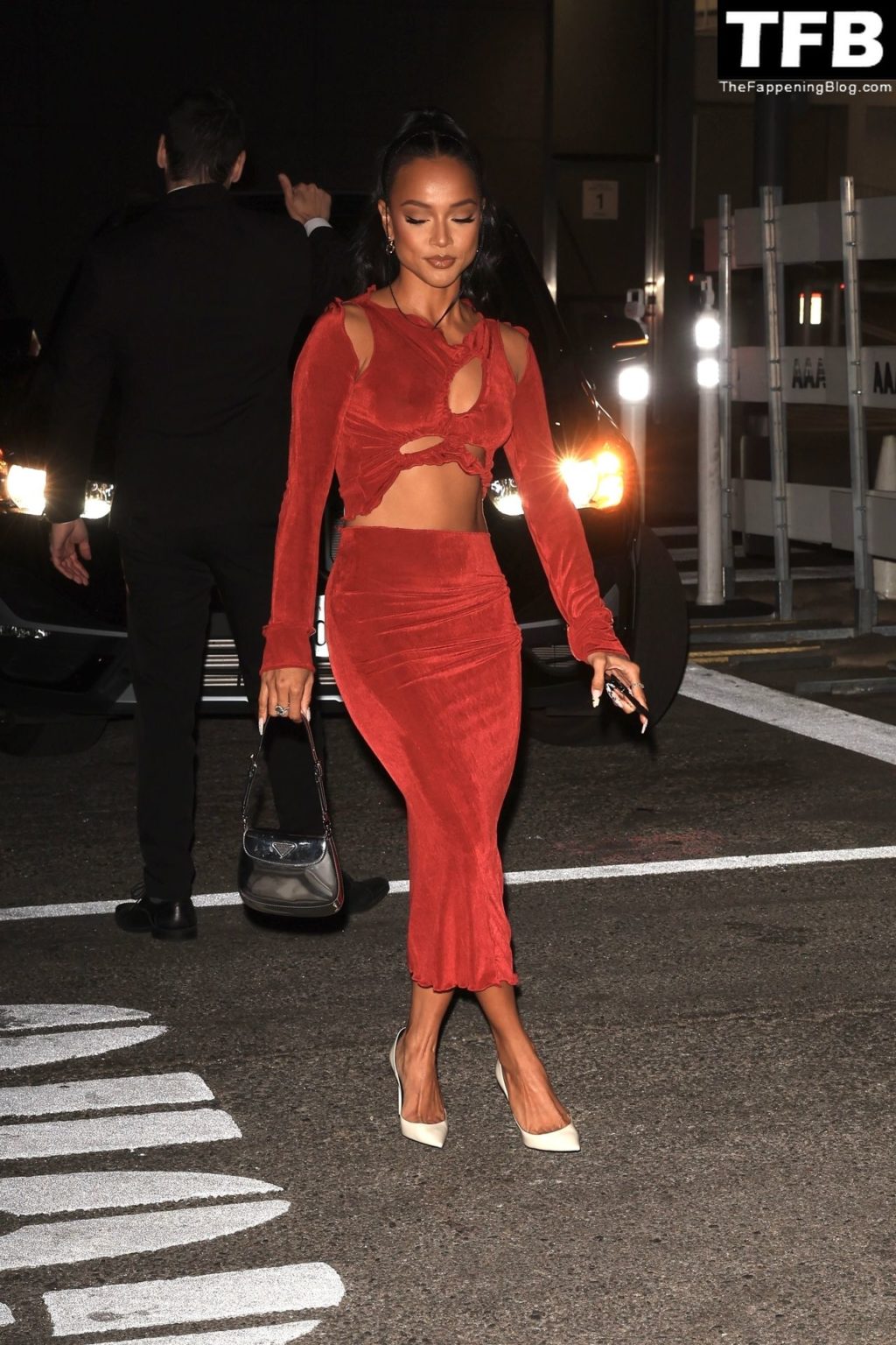 Karrueche Tran Sexy The Fappening Blog 12 1 1024x1536 - Karrueche Tran Shows Her Pokies in a Red Dress at The Hollywood Reporter’s Oscar Nominees Night (68 Photos)