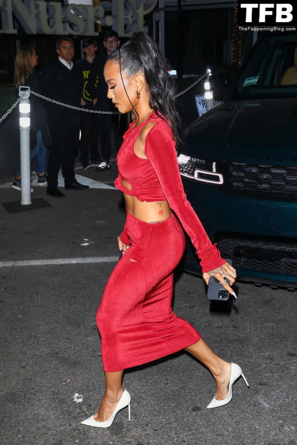 Karrueche Tran Sexy The Fappening Blog 49 1024x1536 - Karrueche Tran Shows Her Pokies in a Red Dress at The Hollywood Reporter’s Oscar Nominees Night (68 Photos)