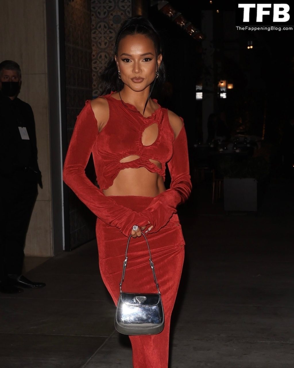 Karrueche Tran Sexy The Fappening Blog 5 1 1024x1280 - Karrueche Tran Shows Her Pokies in a Red Dress at The Hollywood Reporter’s Oscar Nominees Night (68 Photos)