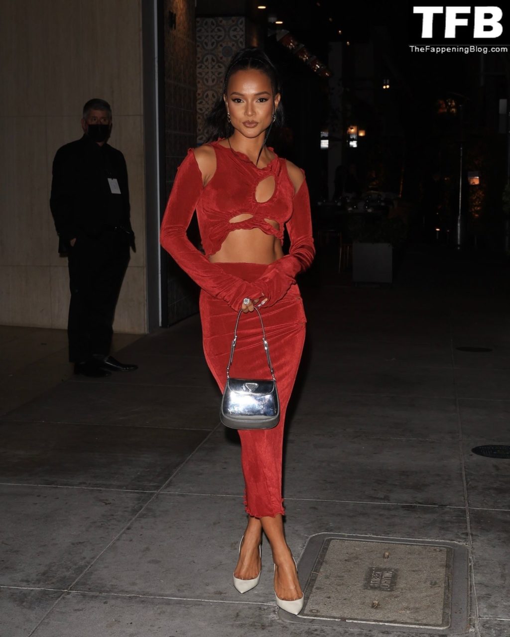 Karrueche Tran Sexy The Fappening Blog 6 1 1024x1280 - Karrueche Tran Shows Her Pokies in a Red Dress at The Hollywood Reporter’s Oscar Nominees Night (68 Photos)