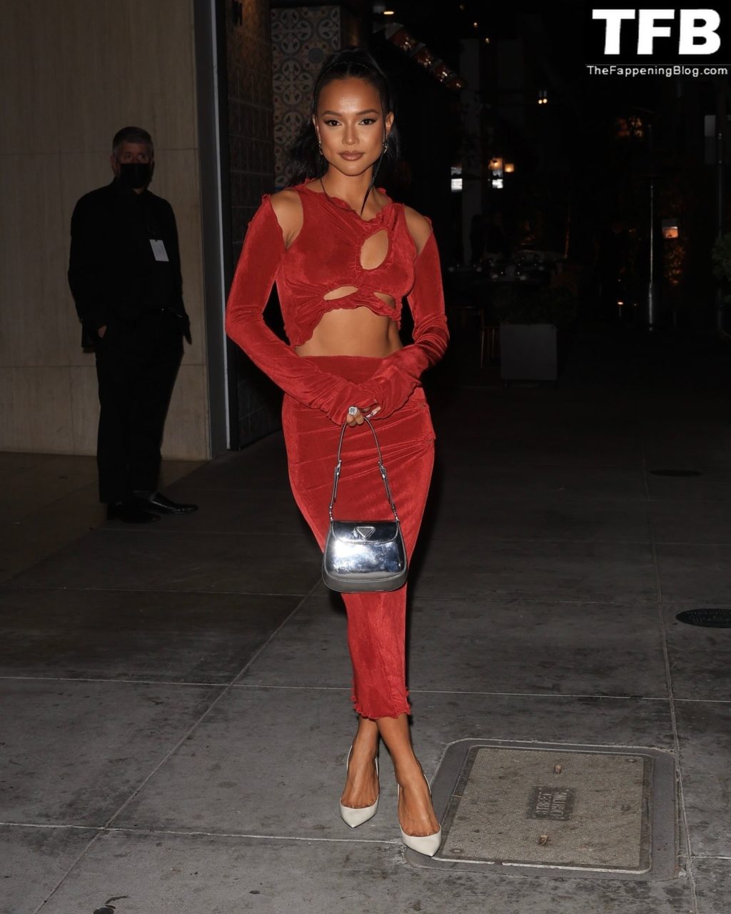 Karrueche Tran Sexy The Fappening Blog 7 1 1024x1280 - Karrueche Tran Shows Her Pokies in a Red Dress at The Hollywood Reporter’s Oscar Nominees Night (68 Photos)