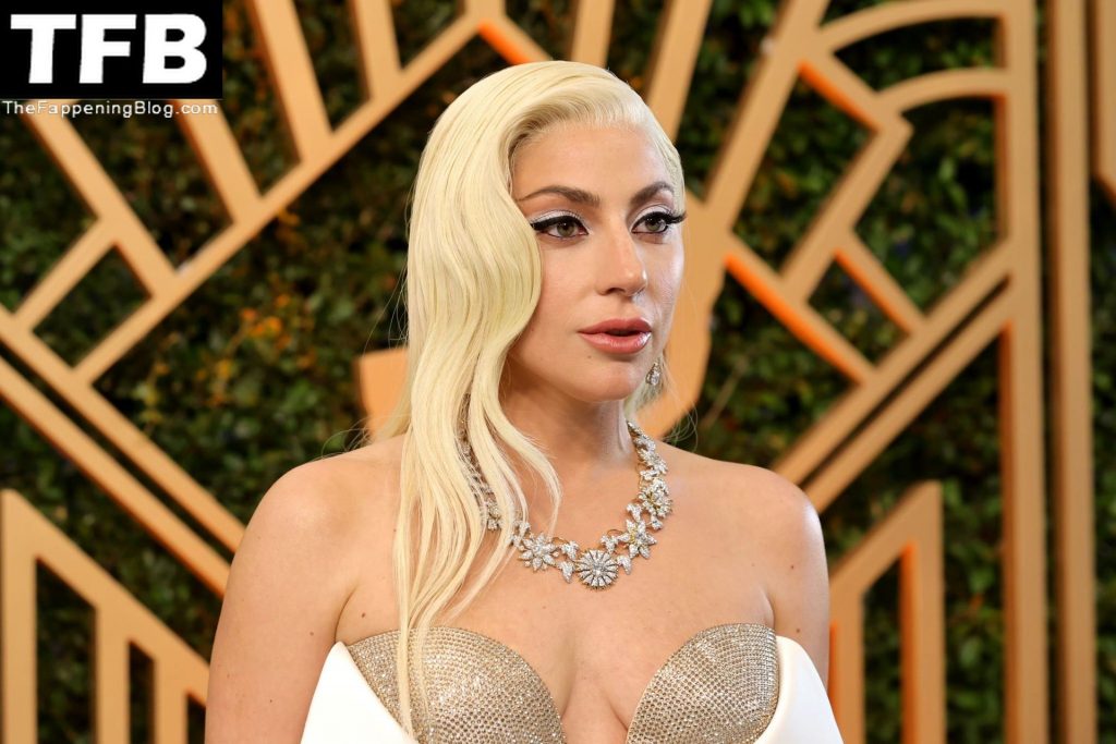 Lady Gaga Sexy The Fappening Blog 45 1024x683 - Lady Gaga Flaunts Her Tits at the 28th Annual Screen Actors Guild Awards (70 Photos)