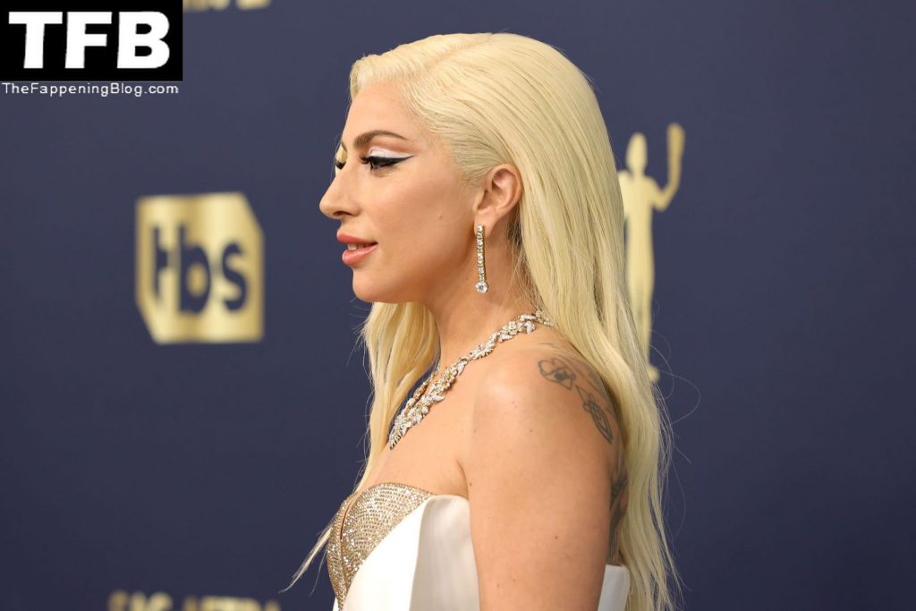 Lady Gaga Sexy The Fappening Blog 46 1024x683 - Lady Gaga Flaunts Her Tits at the 28th Annual Screen Actors Guild Awards (70 Photos)
