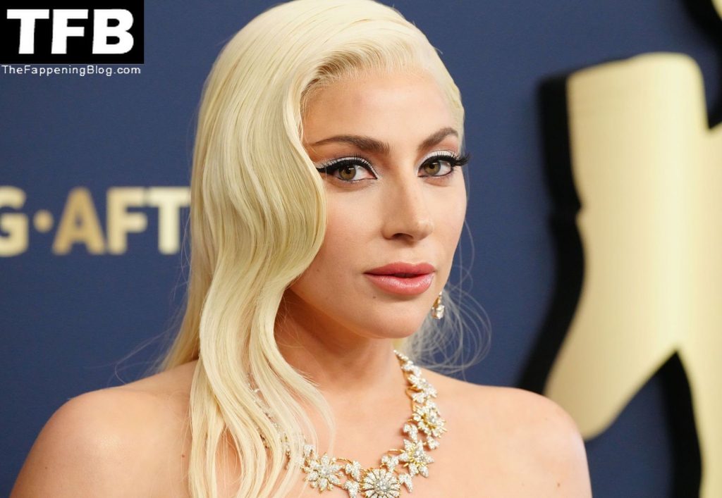 Lady Gaga Sexy The Fappening Blog 58 1024x707 - Lady Gaga Flaunts Her Tits at the 28th Annual Screen Actors Guild Awards (70 Photos)