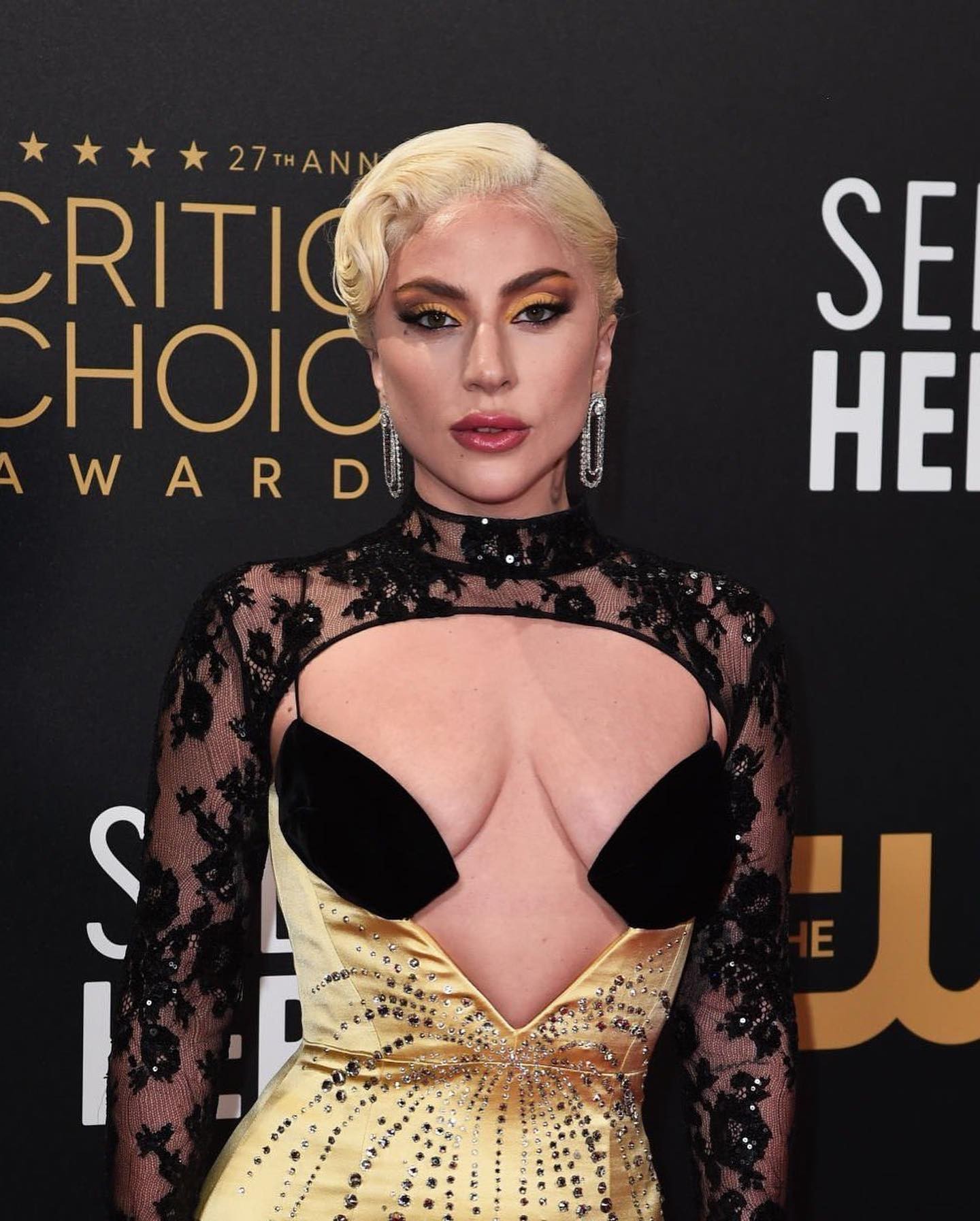 Lady Gaga Tits TheFappening.Pro 2 - Lady Gaga Big Tits At The Critics Choice Awards (7 Photos)