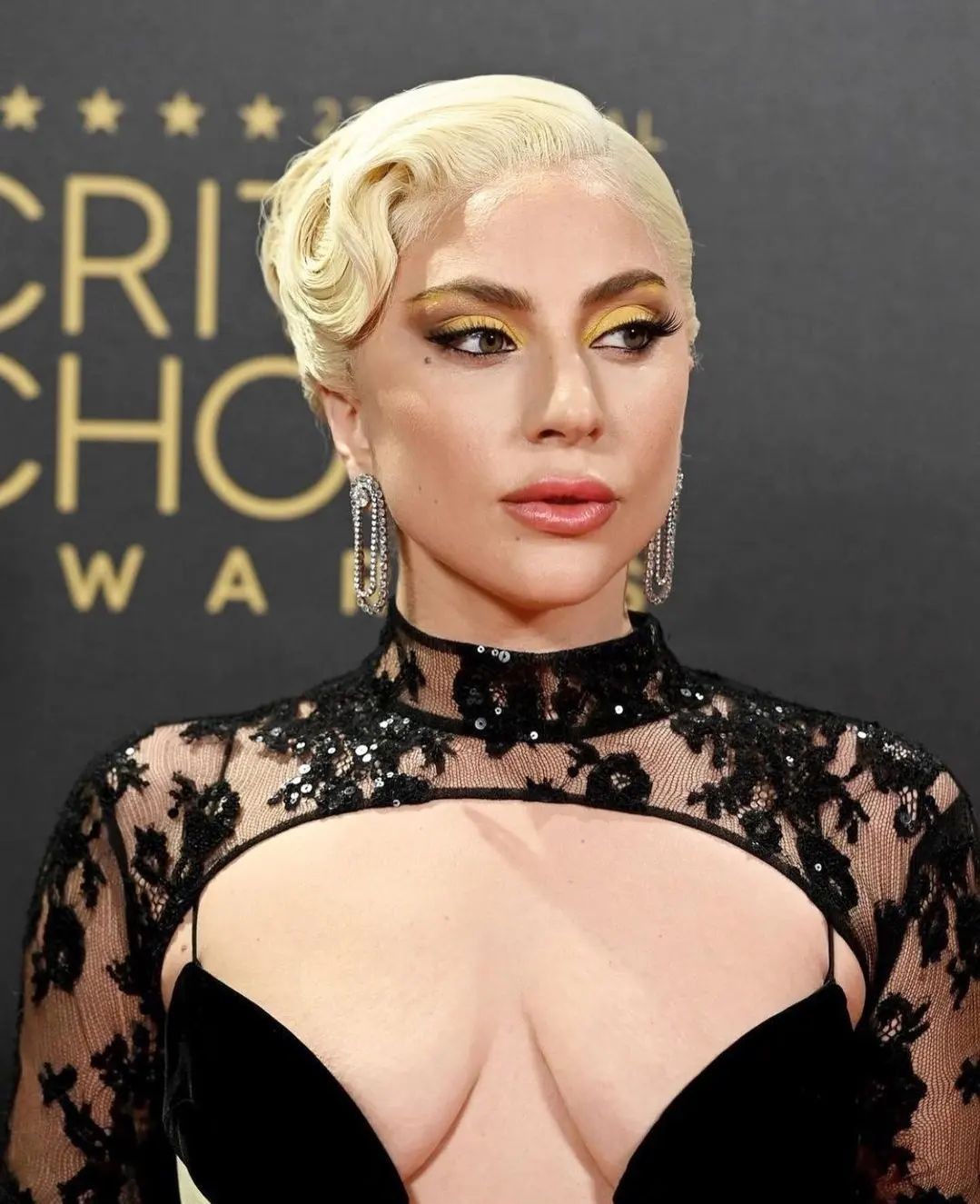 Lady Gaga Tits TheFappening.Pro 4 - Lady Gaga Big Tits At The Critics Choice Awards (7 Photos)